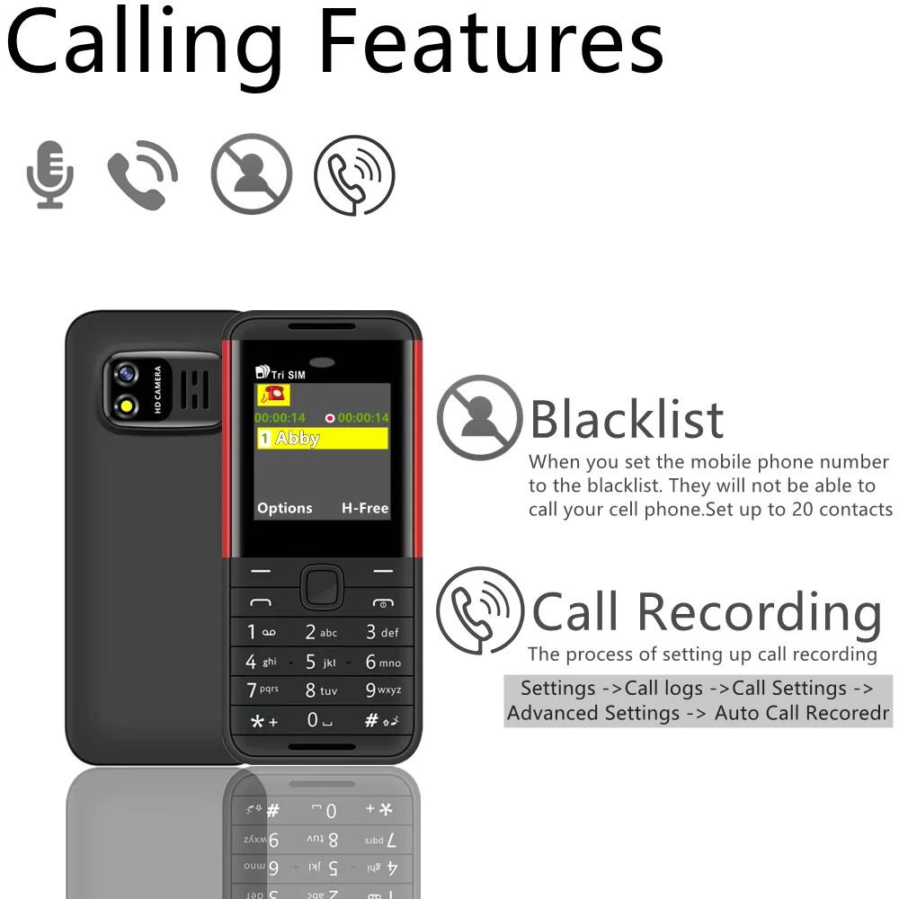 Wholesale BM5310 3 SIM Card 3 Standby mini Mobile Phone Auto call recorder Bluetooth dial Speed dial Magic voice 1.3