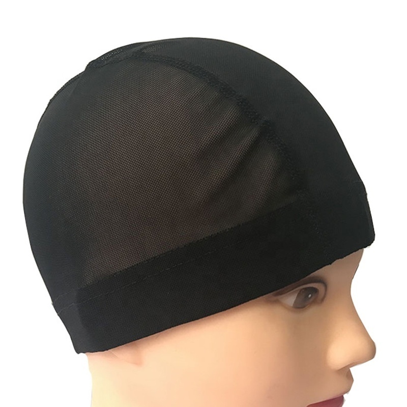 Ruyan Wholesale Breathable Mesh Dome Wig Cap Spandex Black Wig Caps For Making Wigs