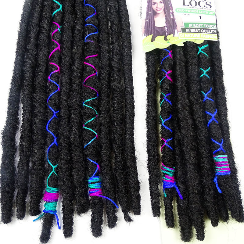 New2024 wig Stylish Freedom Crochet Faux Locs for Black Women Trendy African Braided Hair Extensions wigs