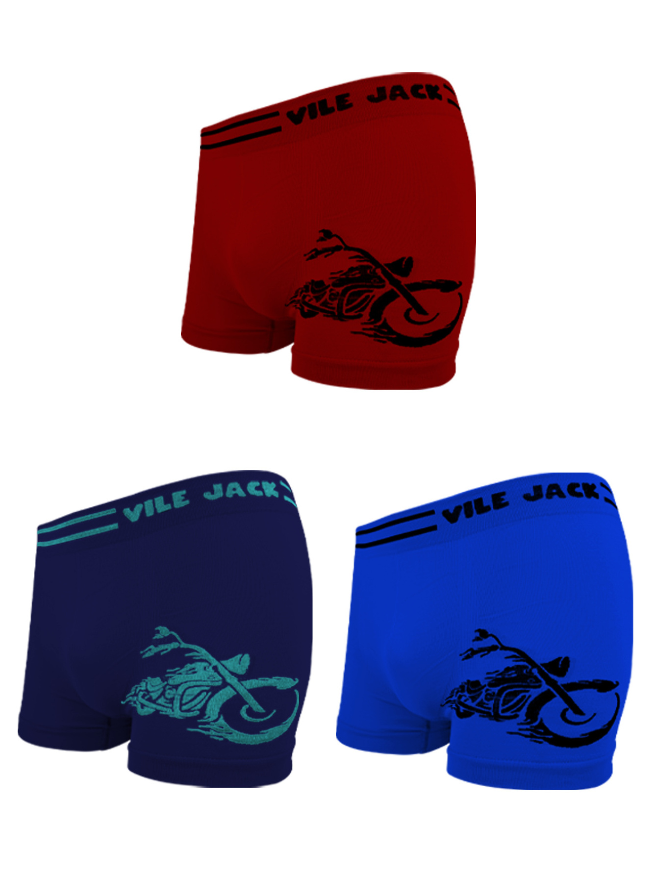 Cheap price  hot sell in stock boy's polyester comfortable breathable motorcycle printed soft teenager boy's boxers briefs