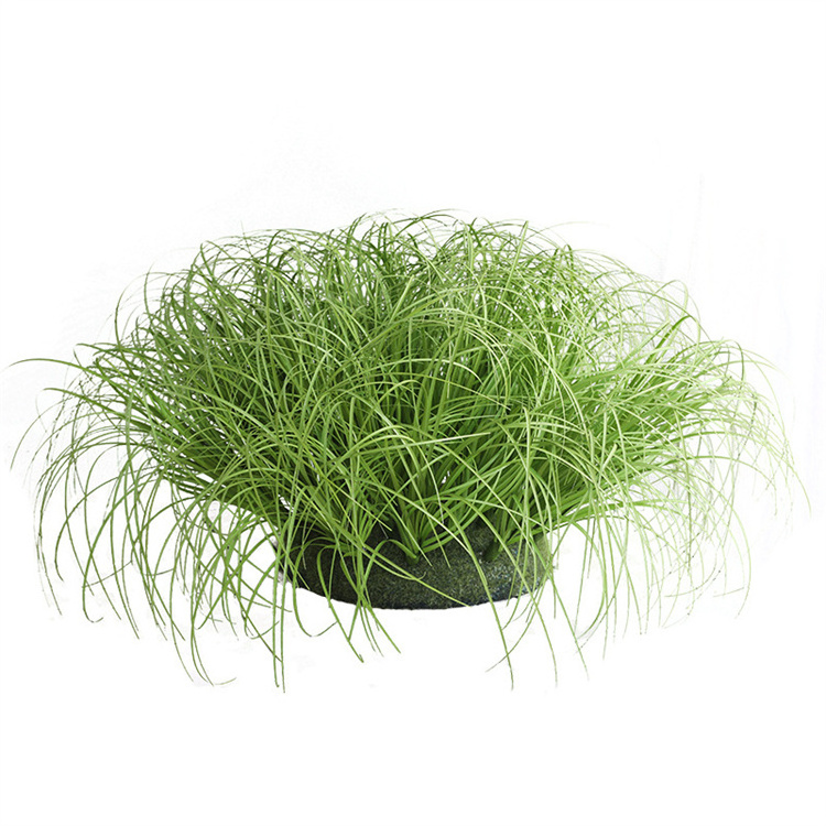 Artificial Onion Grass Plants Faux Pampas Grass Decor Green Shrubs Plastic Plant for Home Garden Decoration