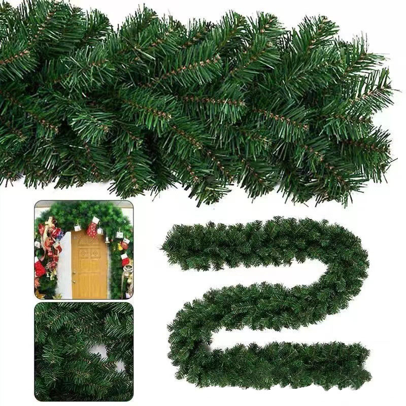 Wholesale Outdoor Holiday Decorations Greenery Tree Branch Christmas Pine Garland with 280 Tips