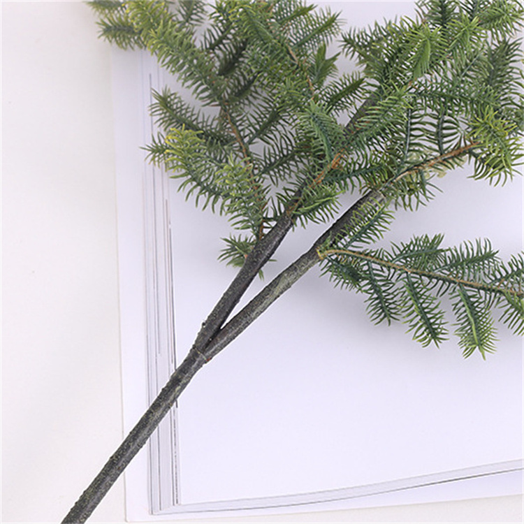 Artificial Pine Leaves Branches Fake Greenery Plants Pine Sprigs Faux Pine Leaves Picks for DIY Garland Crafts Christmas Home