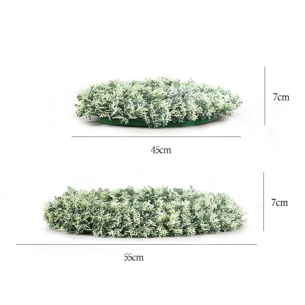 Wool snowflakes welcome door decoration garland fake green plant hanging plastic simulation garland