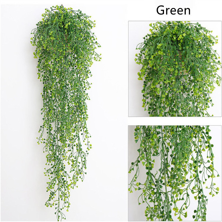 85CM Artificial Plants Hanging Leaf Garland Rattan Vines For Living Room Indoor Balcony Wall Decor