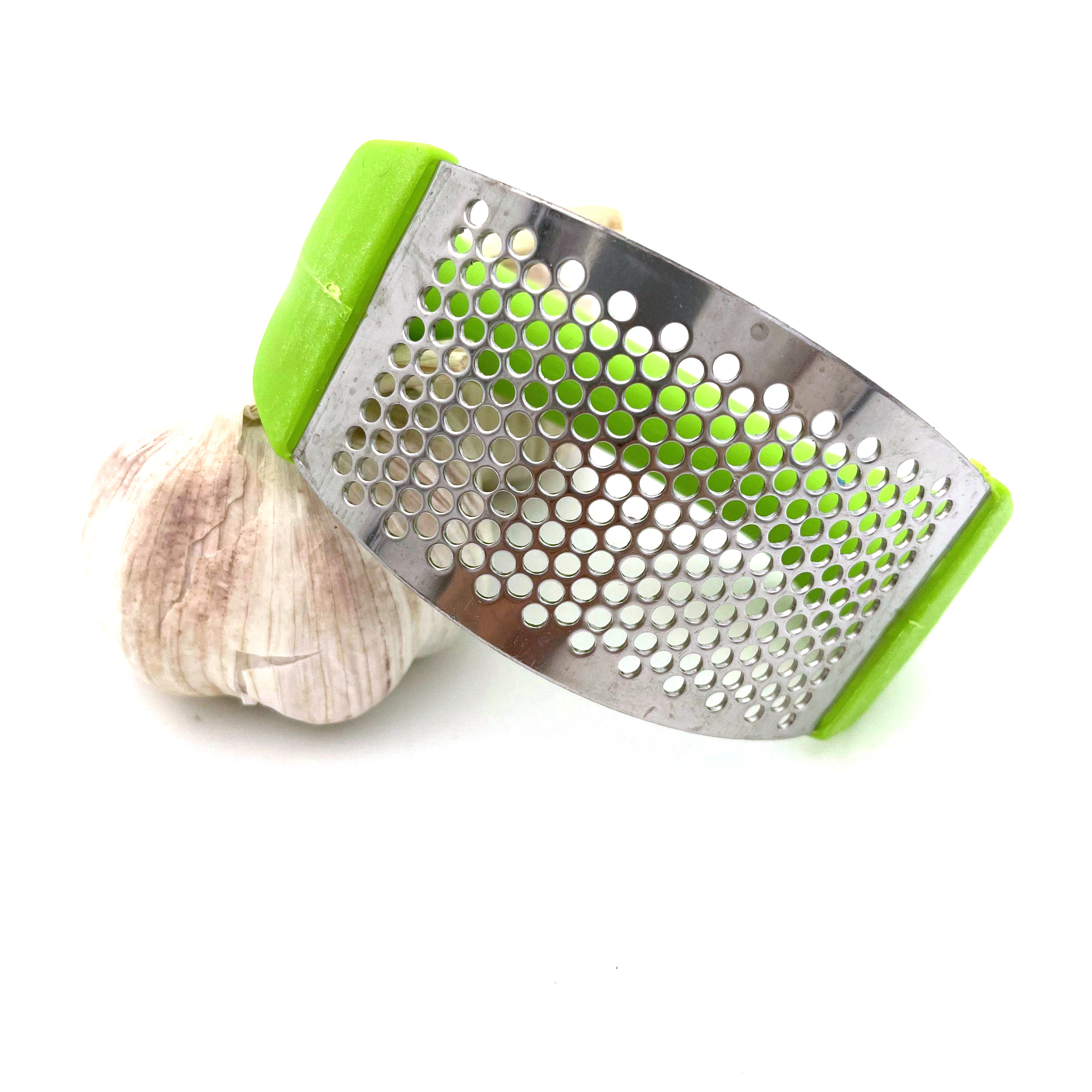 Hot selling kitchen garlic grinder Arc ring garlic press Multifunctional manual garlic masher