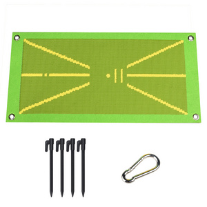 Hot Sale Golf Training Mat For Swing Detection Batting Practice Training Game Golf Impact Mat Golf Putting Hitting Mat