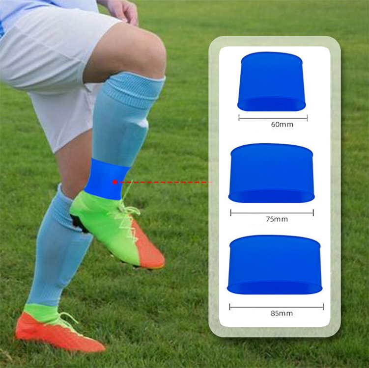 Soccer Silicone Anti Slip Grip Tapes Shin Guard Straps For Adult Youth kids