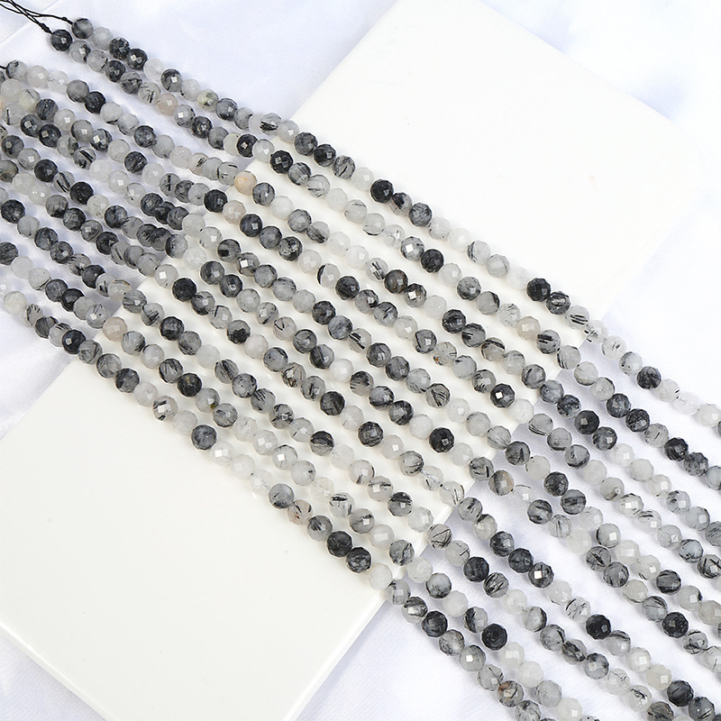 Loose Precious Gemstone Stone Beads Faceted Tourmaline Quartz Genuine Real Stone Agate Crystal Jade Beads