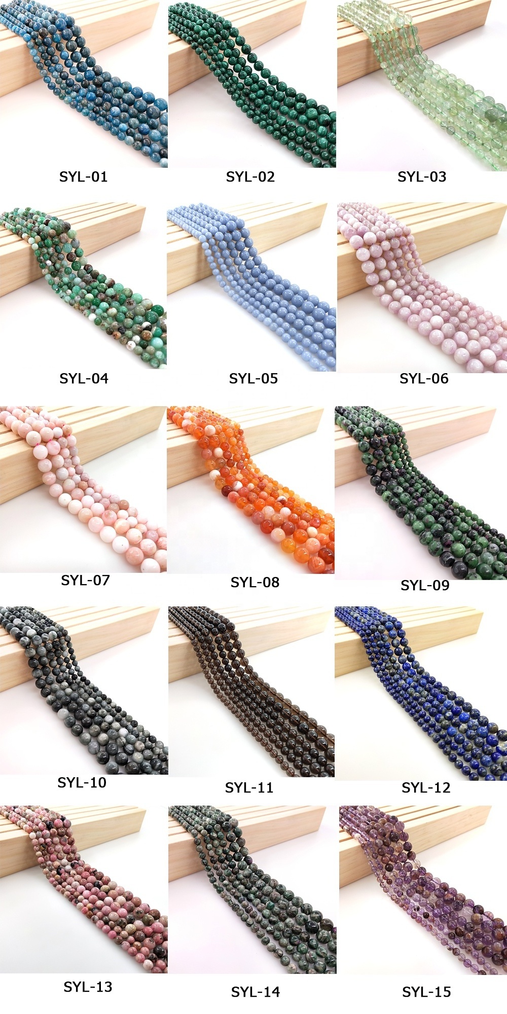 natural gemstone beads 4 6 8 10mm Agate Tiger Eye Amethyst Turquoise Quartz Natural Stone Beads for DIY Bracelet Necklace