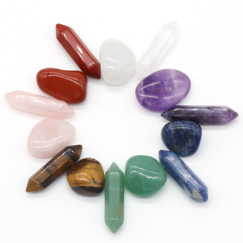 Wholesale Natural Crystal Chakra Stone Healing Stones Meditation Box Crystal Sets Custom 7 Chakra Healing Stone Set