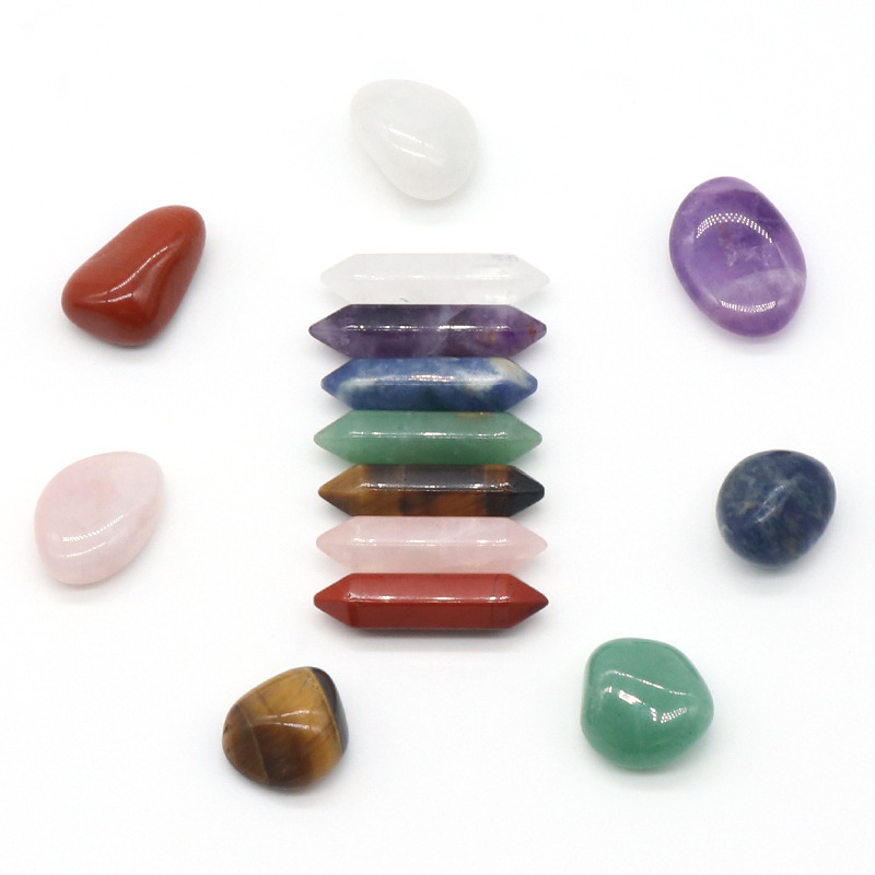 Wholesale Natural Crystal Chakra Stone Healing Stones Meditation Box Crystal Sets Custom 7 Chakra Healing Stone Set