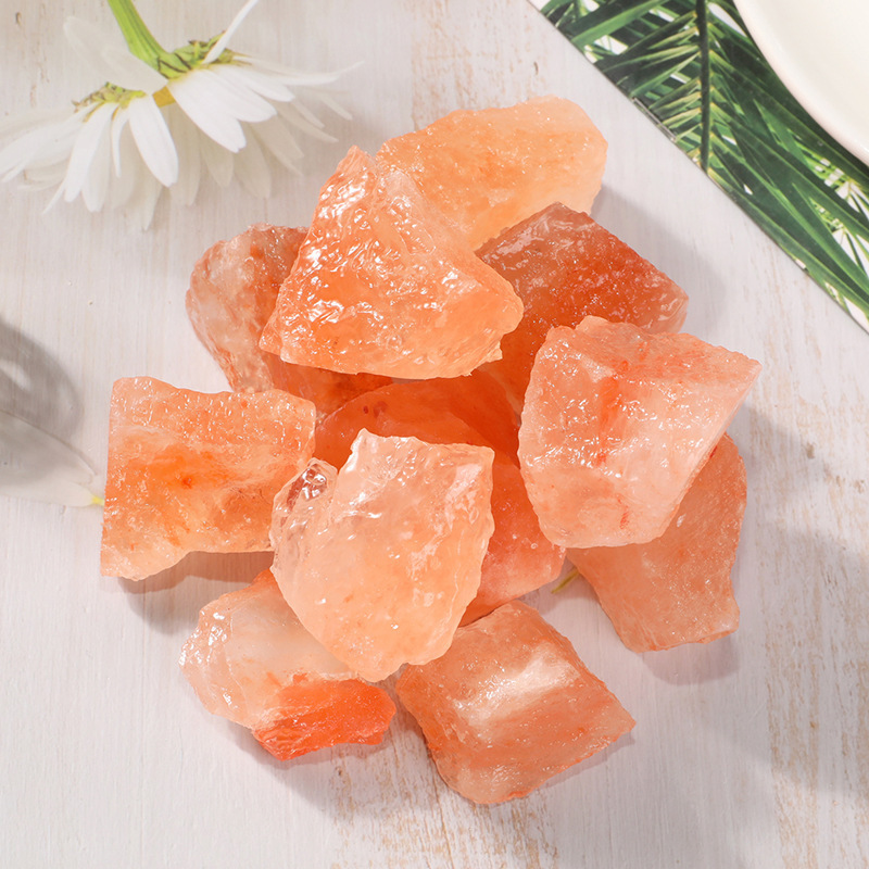 High Quality Large Particle Orange Salt Raw Stone Himalayan Natural Orange Salt Stone Rough