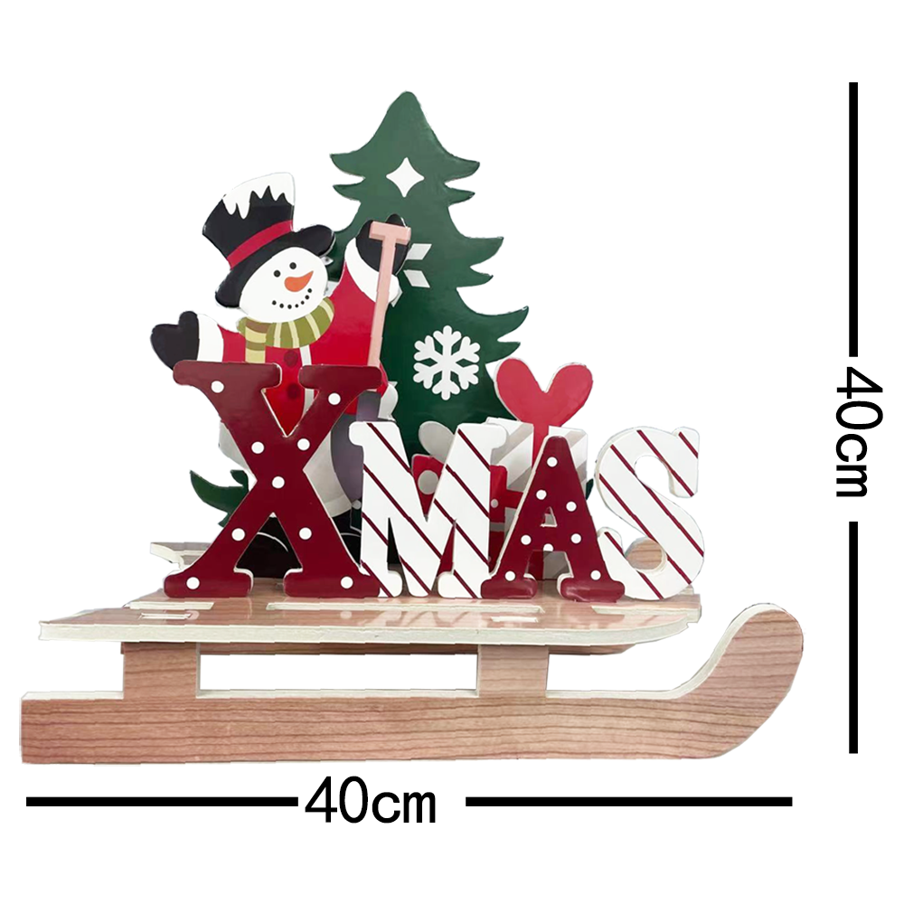 XMAS sled car shape decoration styrofoam material