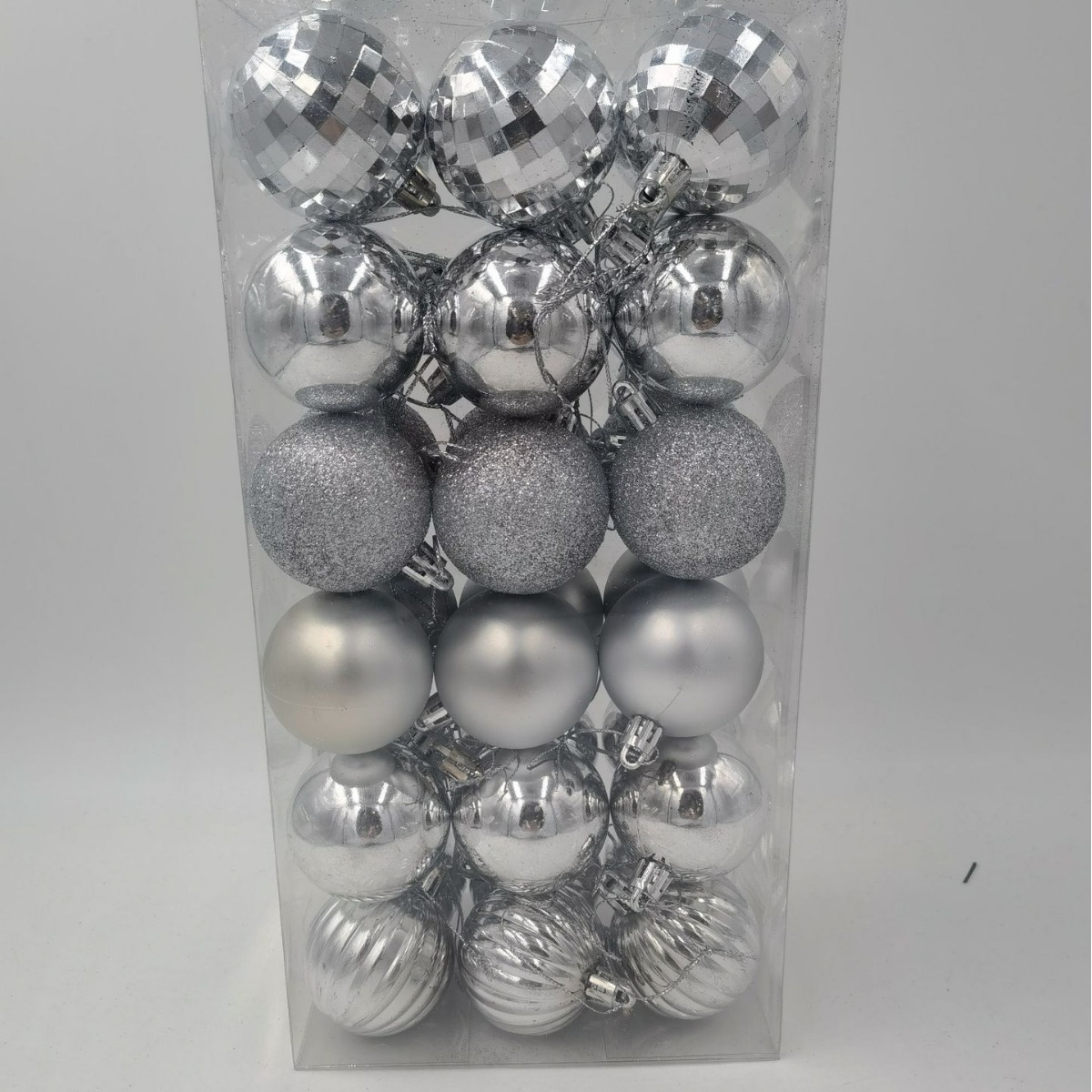 Electroplated holiday decoration ball 4CM Christmas ball set 36 home Christmas tree hanging plastic balls