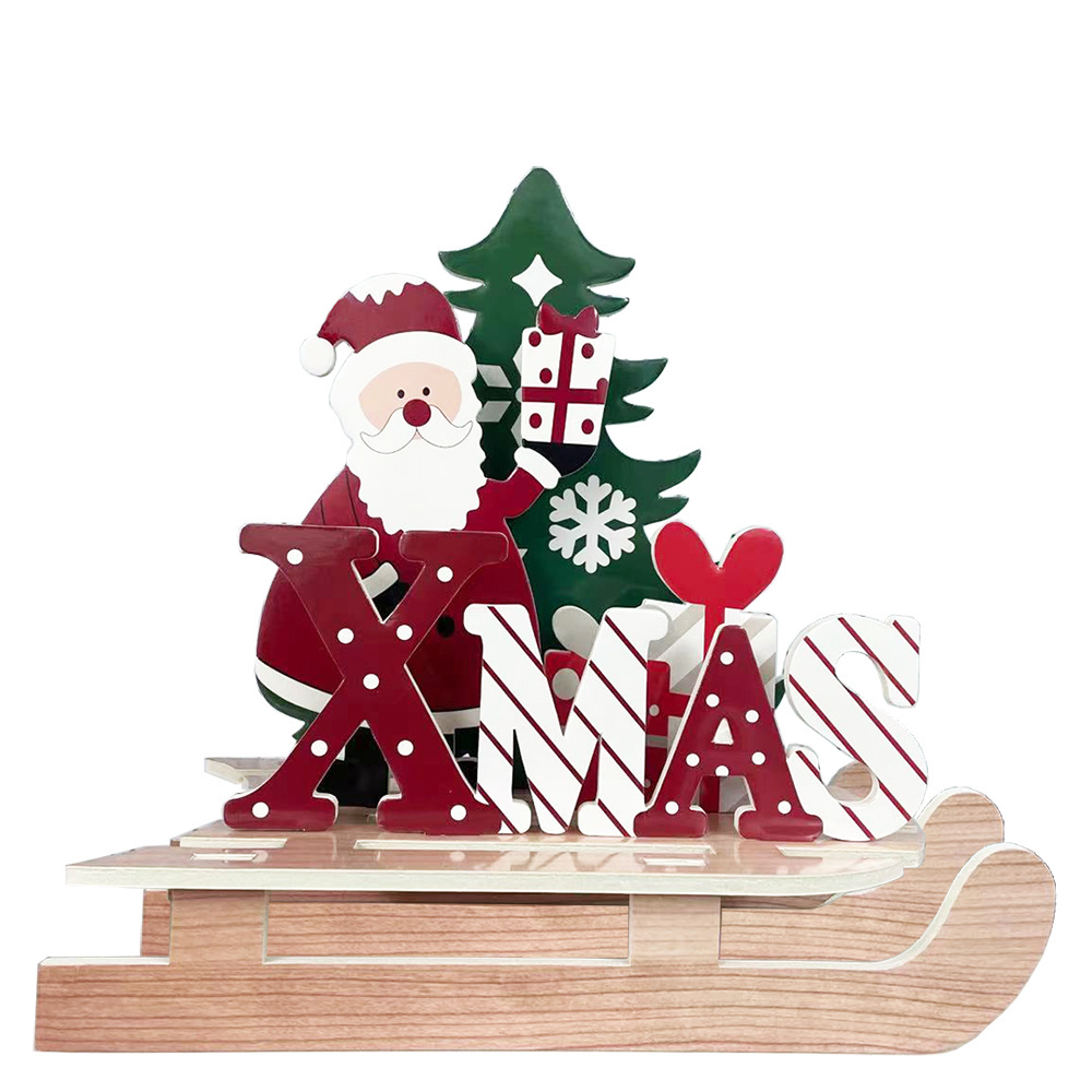 XMAS sled car shape decoration styrofoam material