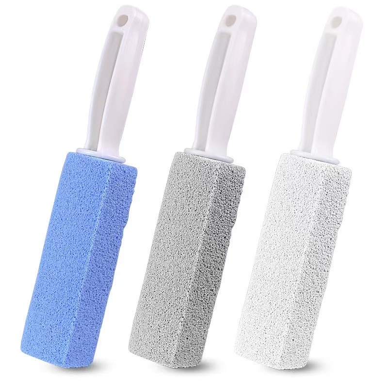 Pumice Stone For Toilet With Handle Brush Stick For Cleaning Bath Bowl Stain Remover Glass Porcelain Pool Tile Foot Manufacturer