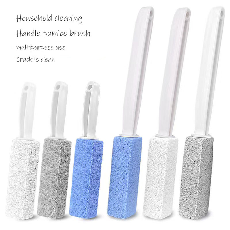 Pumice Stone For Toilet With Handle Brush Stick For Cleaning Bath Bowl Stain Remover Glass Porcelain Pool Tile Foot Manufacturer