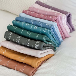 Dropshipping Personalized Baby Name Swaddle Blanket 95% Poly 5% Spandex 38" x 55"