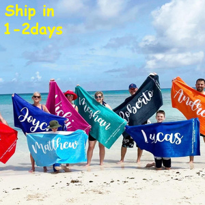 Printed microfiber beach towel personalized heavy microfiber beach towel