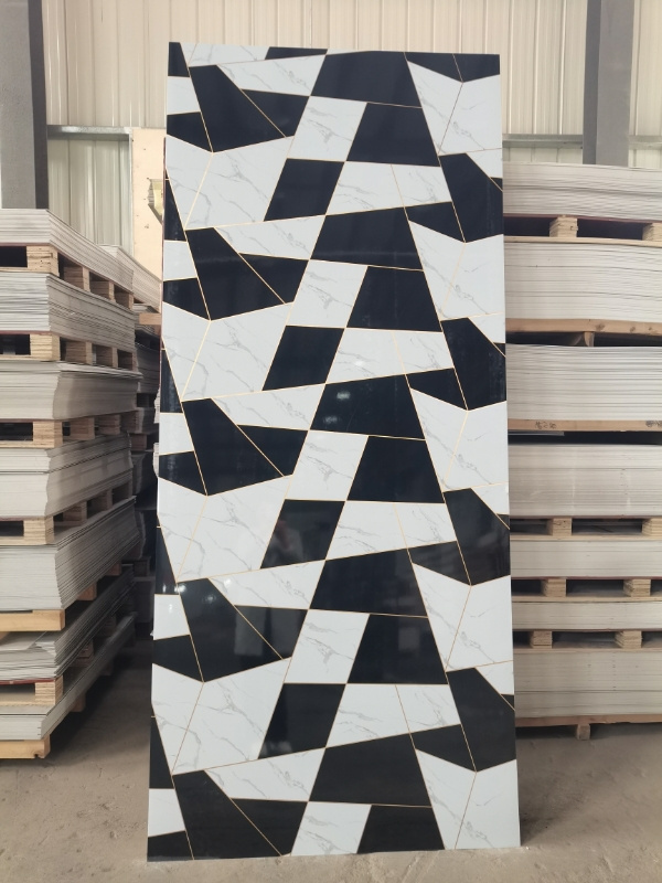 pvc uv board 1220mm*2800mm uv board faux pvc marble sheet wall