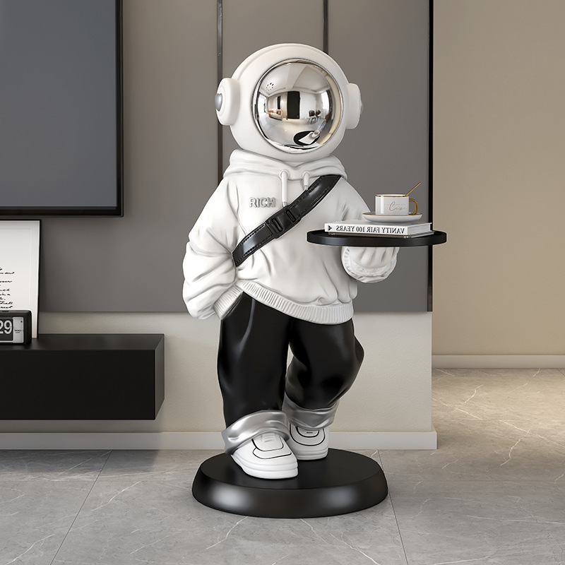 Creative Home Living Room Large Landing Decorations Housewarming Gifts Astronaut 3D Tray Decoration