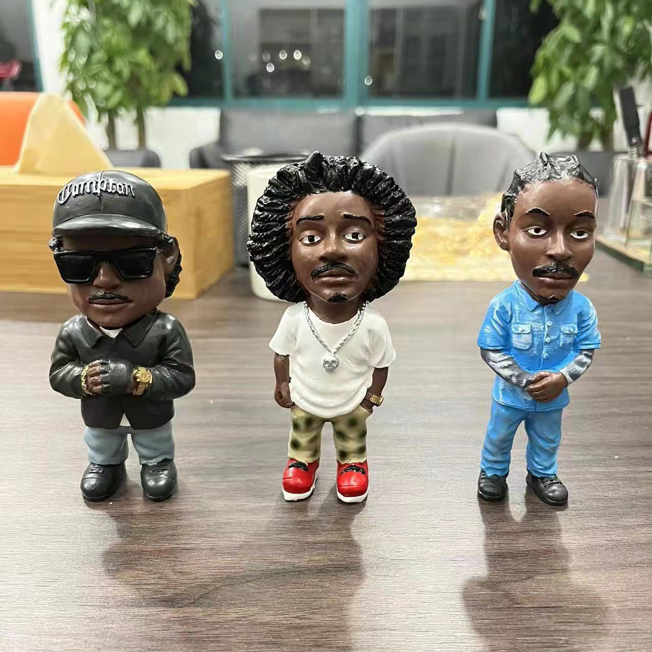 Custom Hip Hop Legend Commemorative Resin Ornaments Resin Statue Crafts Characters Sculpture Home Garden Decoration