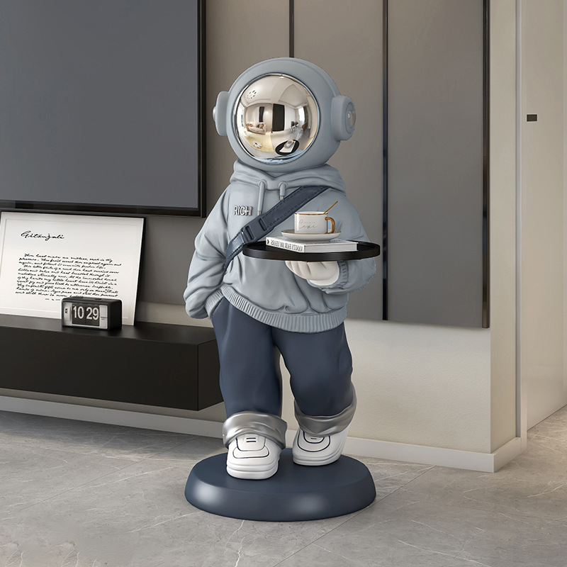 Creative Home Living Room Large Landing Decorations Housewarming Gifts Astronaut 3D Tray Decoration