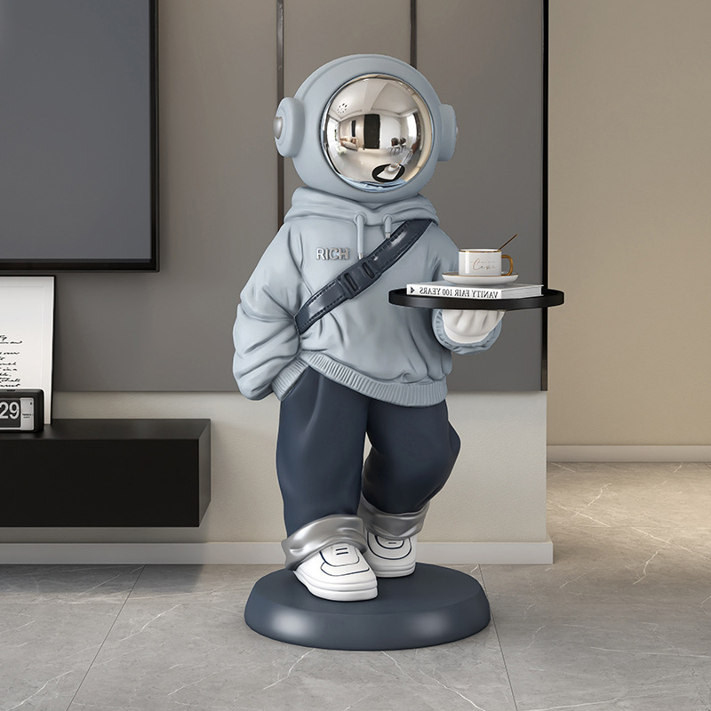 Creative Home Living Room Large Landing Decorations Housewarming Gifts Astronaut 3D Tray Decoration