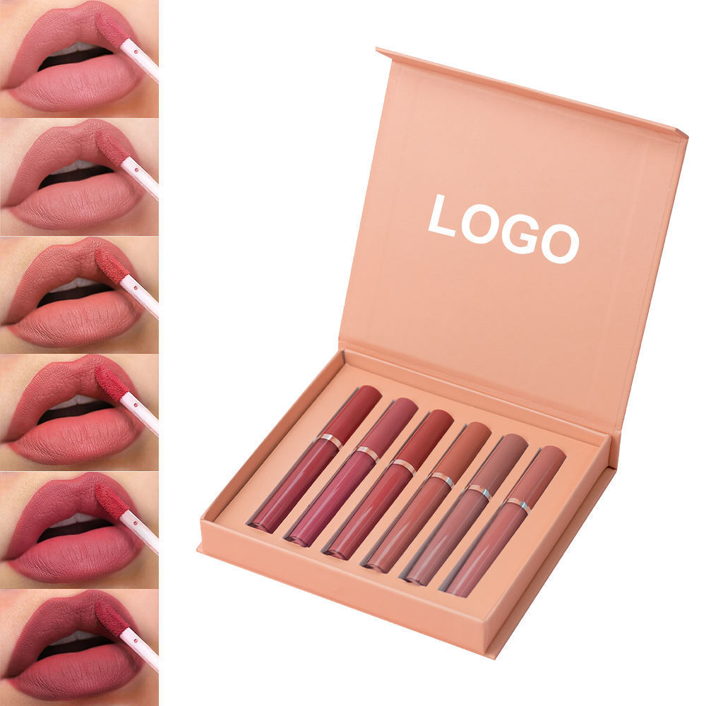 Matte Liquid Lipstick Set Waterproof Lip Makeup for Girls Women Multi Colors Lip Gloss Kit Moisturizing Long Lasting Lipsticks