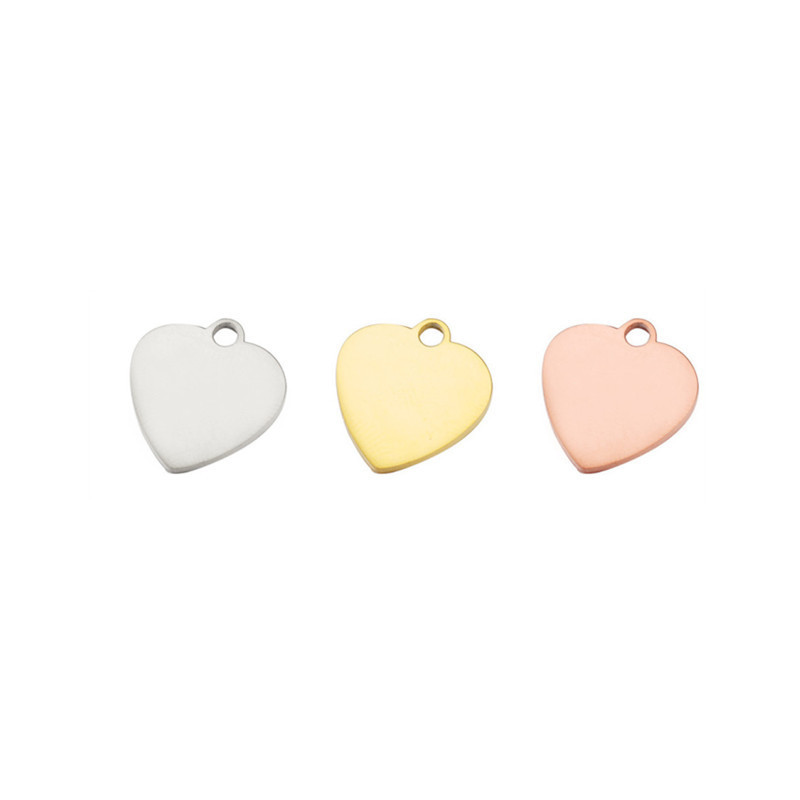 High quality stainless steel heart pendants for jewelry making