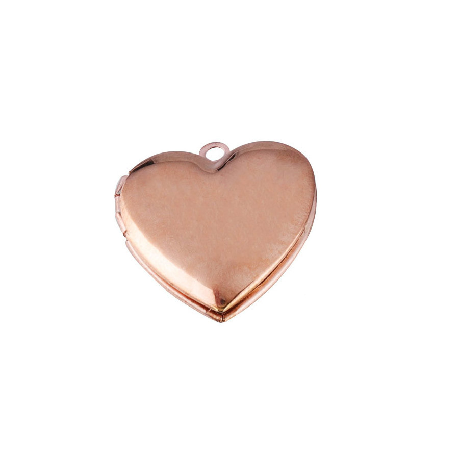 Wholesale Mirror Polished Stainless Steel Frame Locket Picture Box Heart Charms for DIY Sweethearts Jewelry Accessories