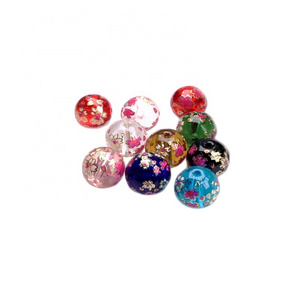 Hot Sale Japanese Style Crystal Painted Transparent Glass Beads for Jewelry Making