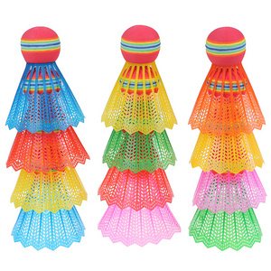 2023 New Arrival 6pcs Super Durable White/yellow Nylon Badminton Shuttlecock