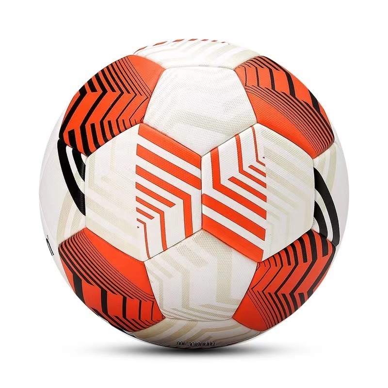 Molten Size 5 European orange Football Thermally Bonded Soccer Ball TPU Leather for Football training