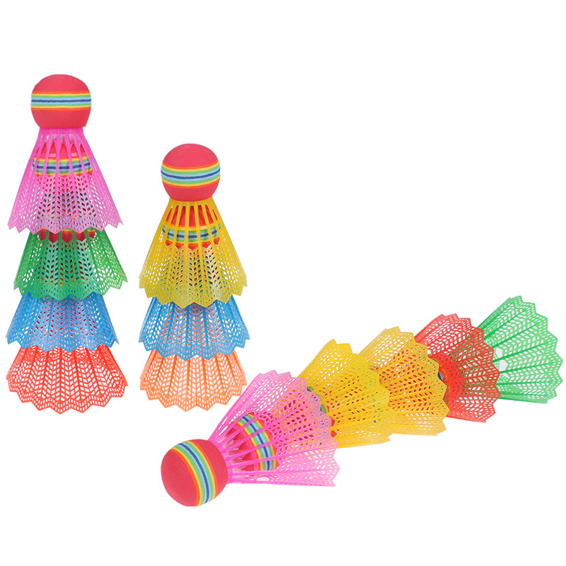 2023 New Arrival 6pcs Super Durable White/yellow Nylon Badminton Shuttlecock