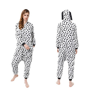 Dalmatian cartoon one-piece pajamas flannel autumn and winter manufacturers pajamas pajamas plush home clothes