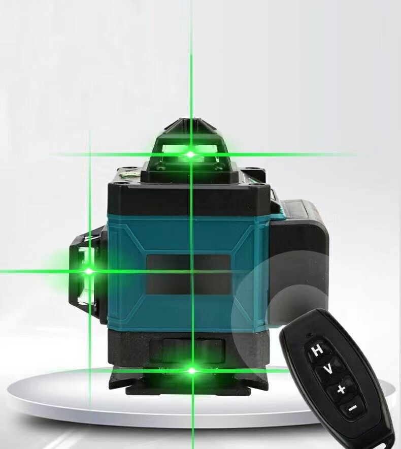 High Precision Wireless Remote 4d Green Beam 16 Lines Rotary Laser Level for Outdoor ConstructionTools