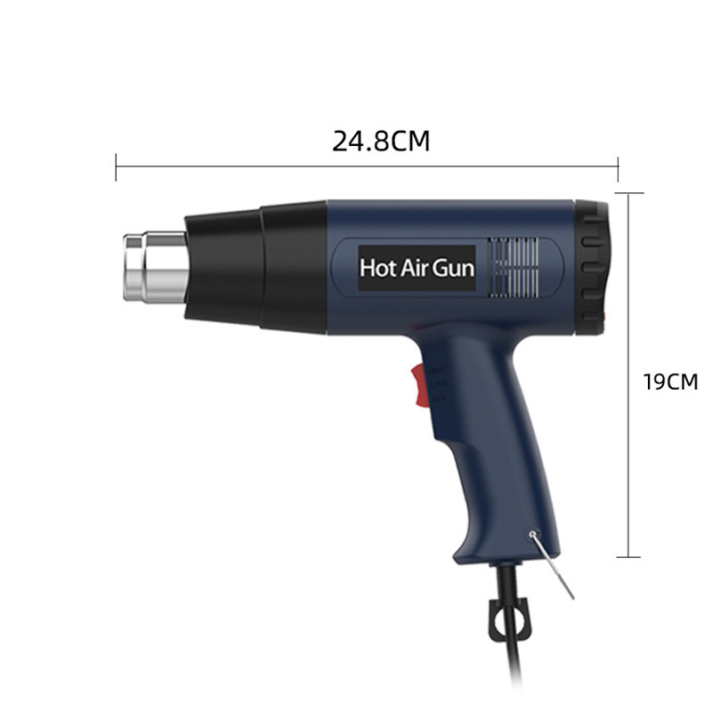 High Precision Electronic Heat Gun Heated Welding Shrink Wrap Hot Air Gun with Lcd Screen