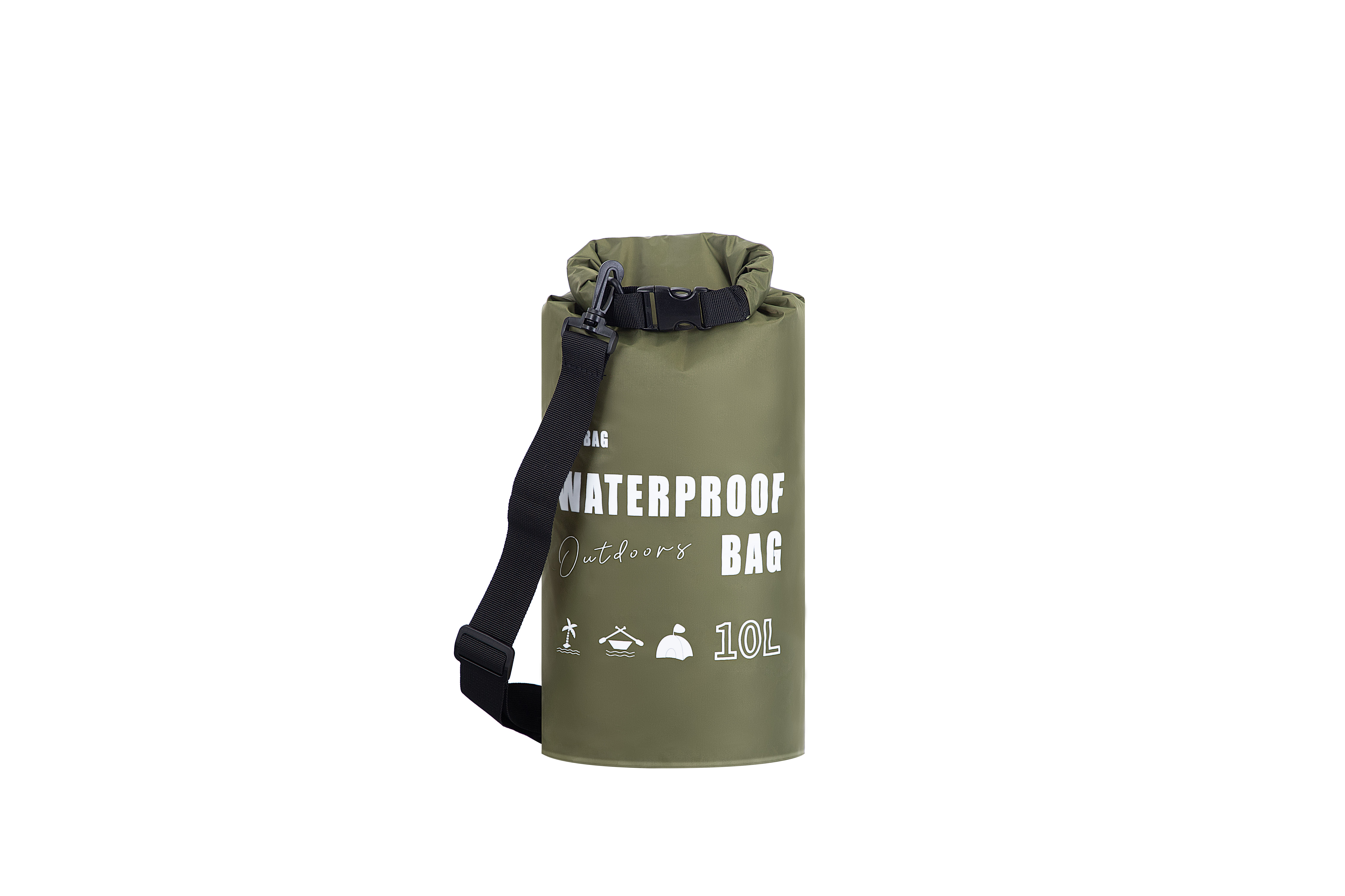 SINOTOP 5L 10L 20L Nylon Lightweight Waterproof Roll Top Closure Dry Bag with Logo Ocean Water Tight Bag for Kayaking