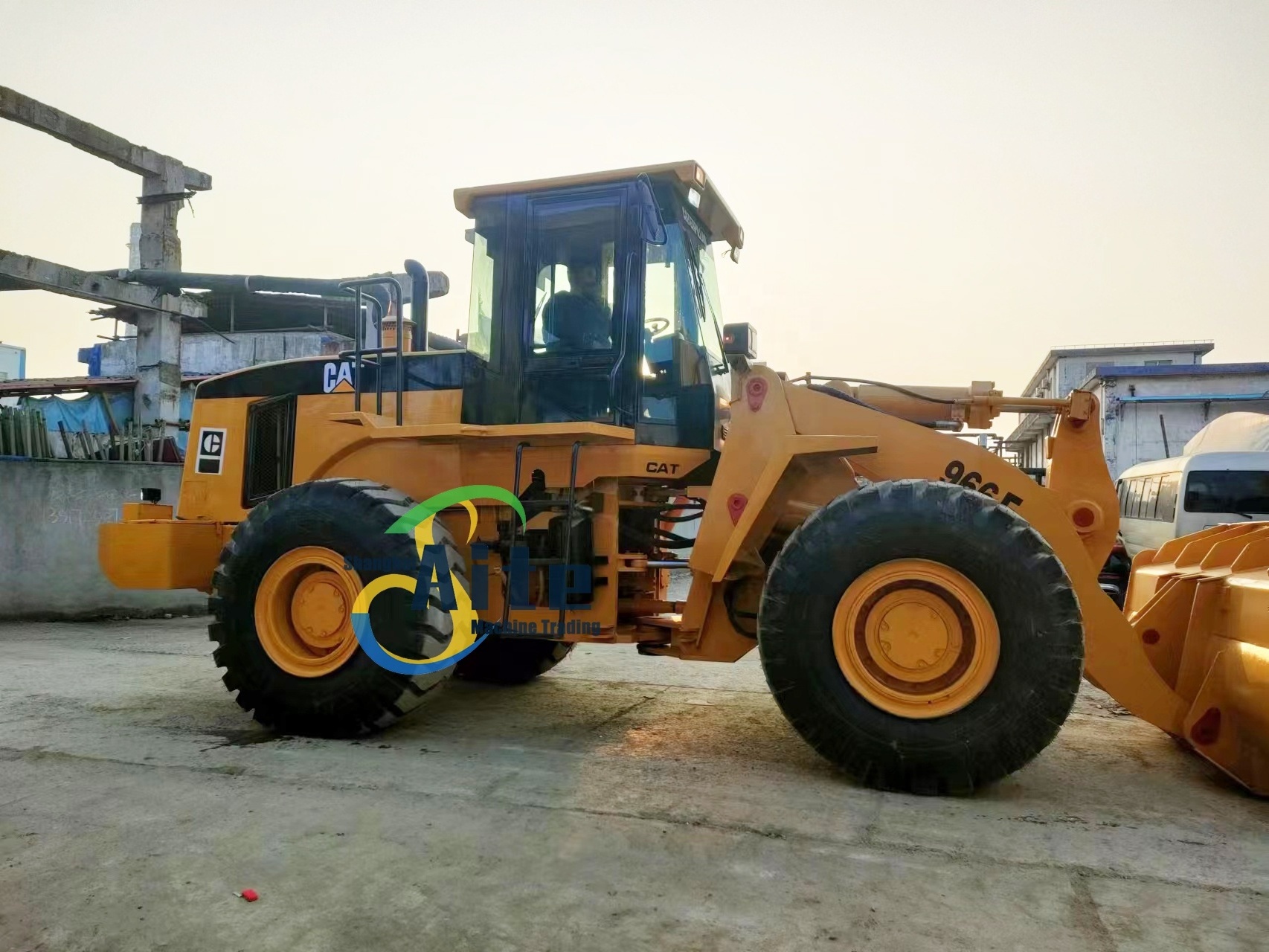 Fast shipping Cat 966 wheel loader secondhand Caterpillar 966F 966G 966H 950F front loader for sale