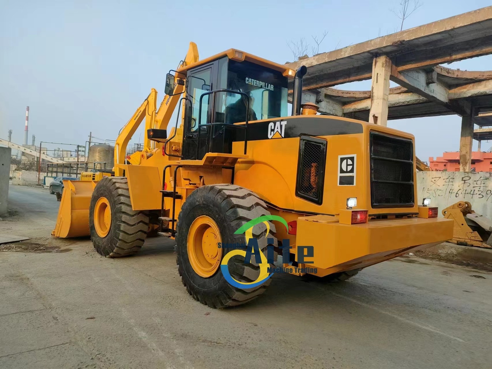 Fast shipping Cat 966 wheel loader secondhand Caterpillar 966F 966G 966H 950F front loader for sale