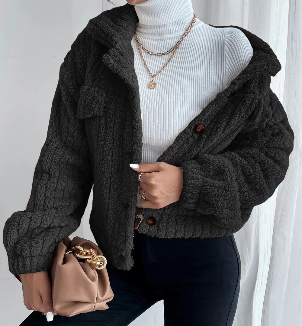 Women Luxury Winter Warm Fluffy Faux Fur Short Coat Jacket  Outwear Fleece coat for women