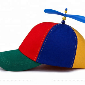 Adult Propeller Hat Baseball Cap Rainbow Top Hat Brightly Rainbow Color Forum Novelties Cotton Propeller Hats