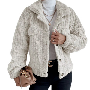 Women Luxury Winter Warm Fluffy Faux Fur Short Coat Jacket  Outwear Fleece coat for women