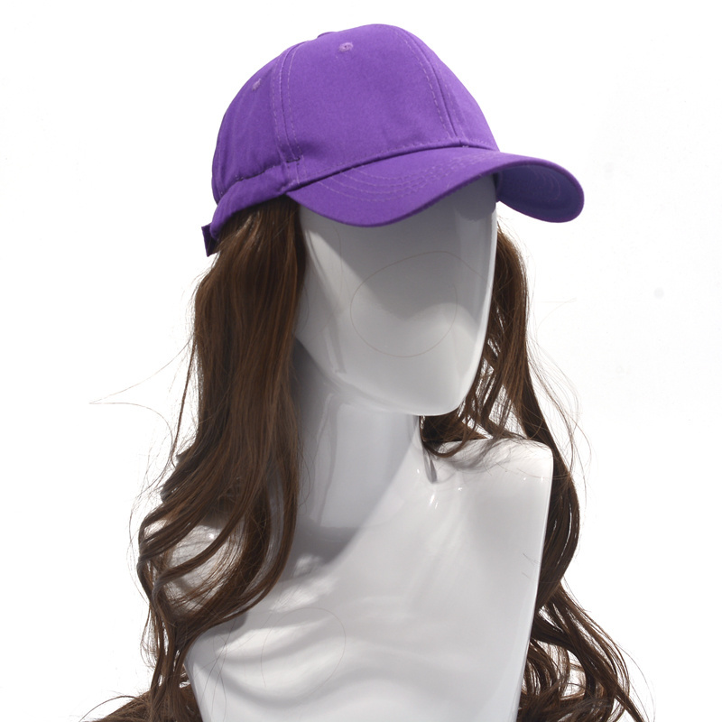 wholesale Baseball Cap with Synthetic Natural Wavy Hair Extensions  Women Wig Adjustable Hats women wig baseball hat