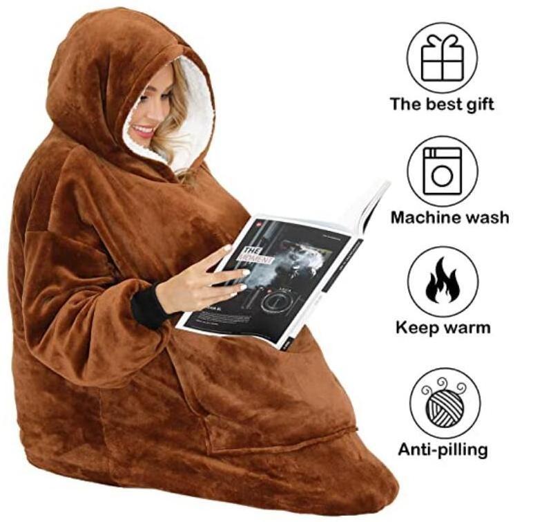 Oversized Sherpa cat hoodie pouch super soft winter kangaroo pouch for Pet