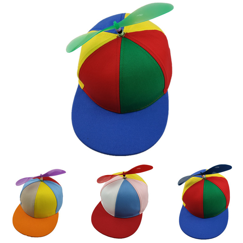 cotton custom Kids propeller hat colorful baseball hat adjustable child Propeller Cap