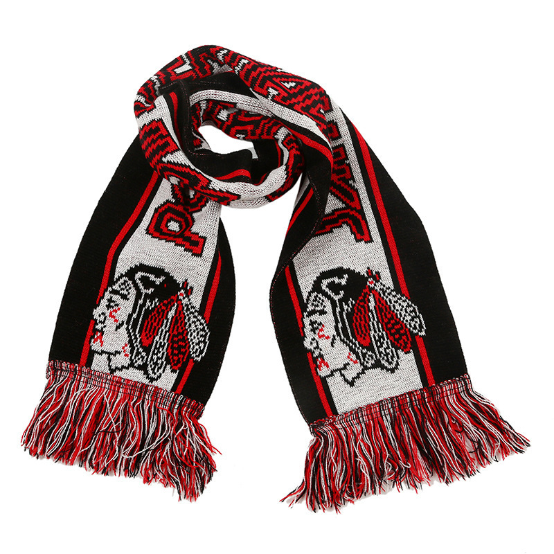 Premium Custom Made Scarf Football Scarf Knitted for Football Clubs Adult Jacquard Long Plain Dyed 17*145cm / Custom Sizes