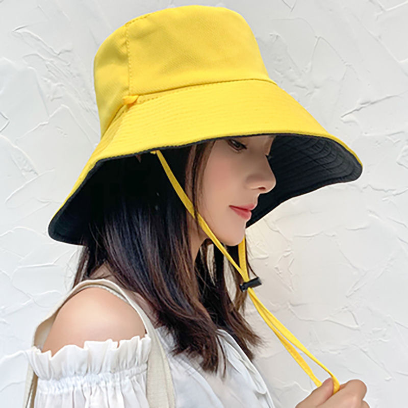 Wholesale women fashion solid color custom embroidery logo 100% polyester bucket hat